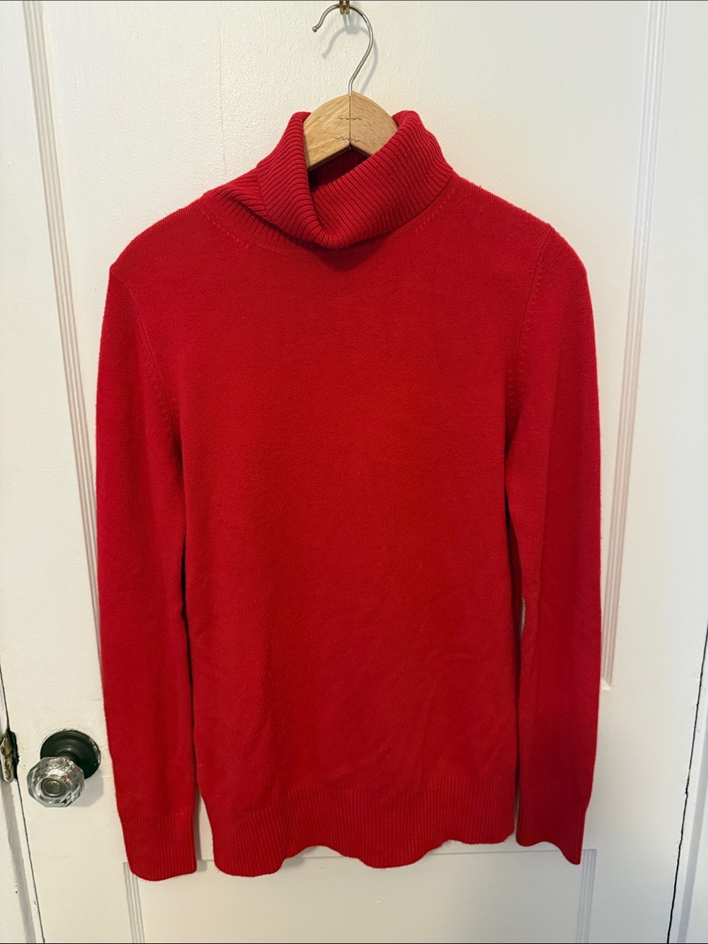 French Connection Men's Red Turtleneck Sweater